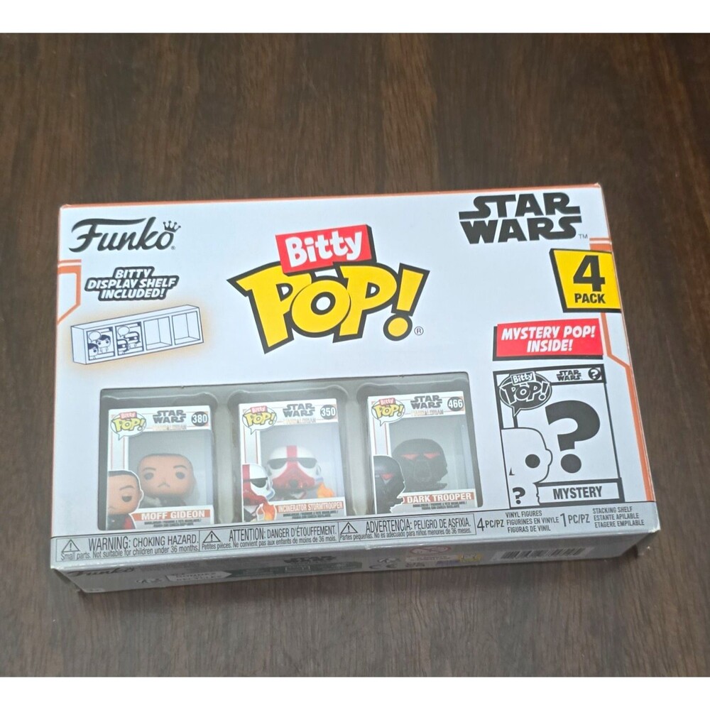 Funko Bitty Pop! Star Wars The Mandalorian 4-Pack Moff Gideon w/ Mystery Pop